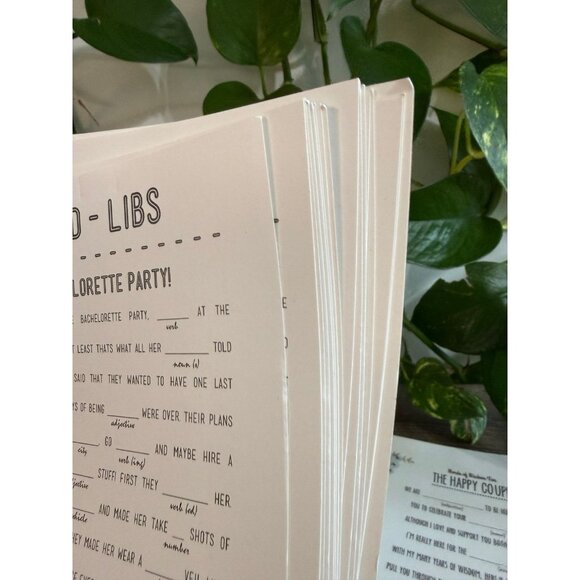 WED-LIBS & words of wisdom’s Wedding papers - Picture 4 of 6